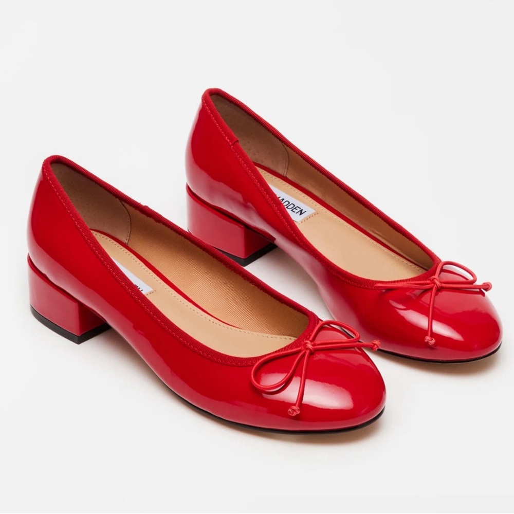 Cherry Red Steve Madden Cherish Ballet flats